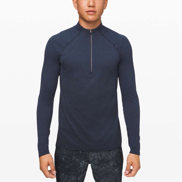 Lululemon Metal Vent Tech 1/2 Zip 2.0 Sz XL In Mineral Blue / True Navy - Picture 1 of 8